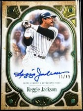 2026 Topps Tier One Tier One Autographs Reggie Jackson #T1A-RJ card
