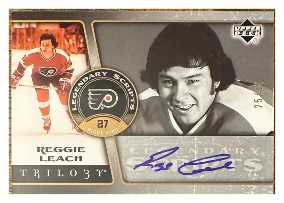 2006 Upper Deck Trilogy Legendary Scripts Reggie Leach #LS-RL card
