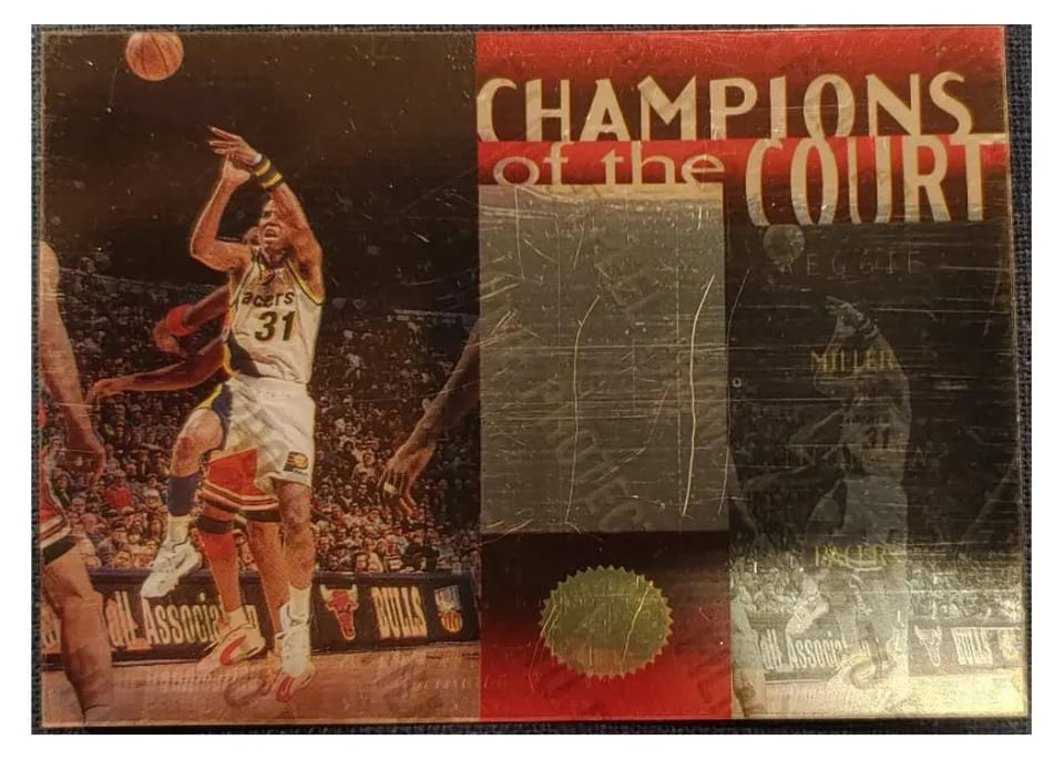 1995 SP Championship Champions of the Court Reggie Miller #C11 card