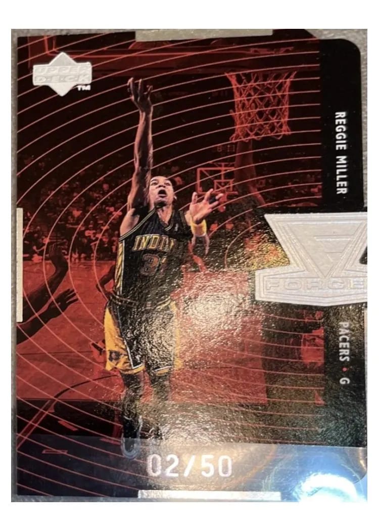 1998 Upper Deck Forces Reggie Miller #F11 card