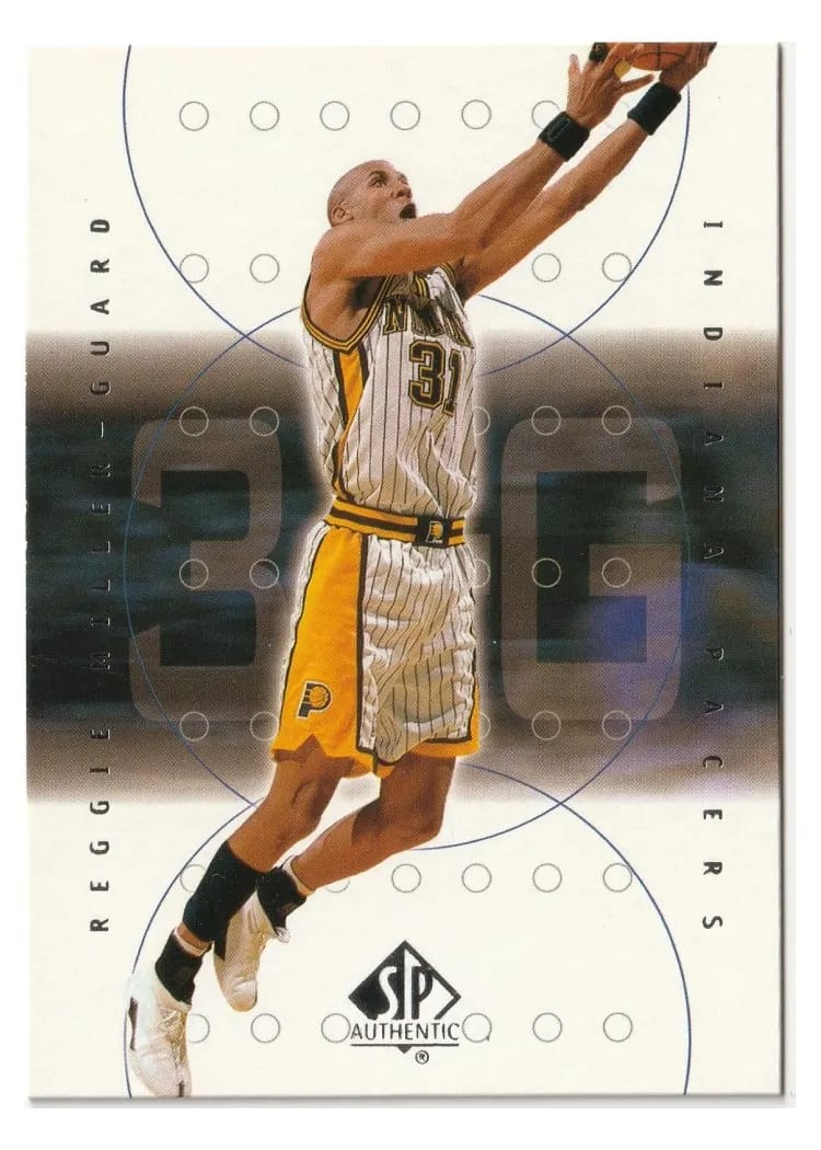 2000 SP Authentic Reggie Miller #31 card