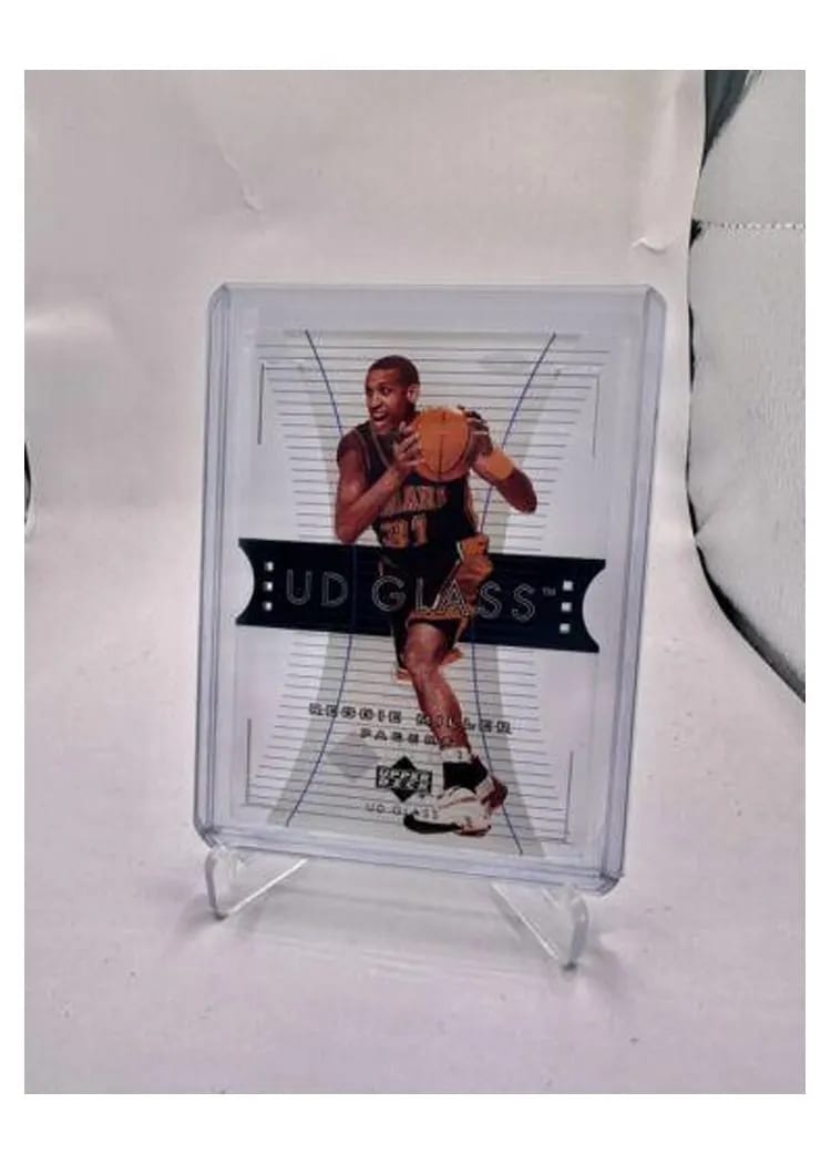 2003 Upper Deck Glass reggie miller UD GLASS #21 card