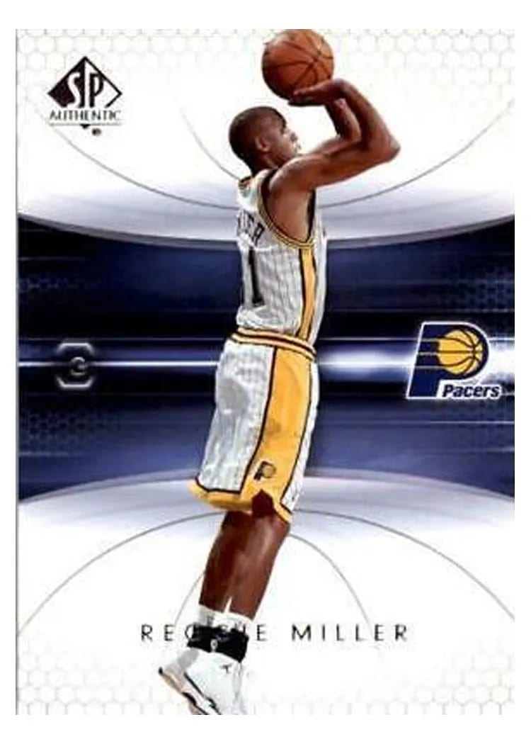 2004 SP Authentic Reggie Miller #32 card