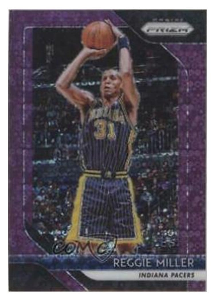 2018-19 Panini Prizm Base Set Reggie Miller #55 card