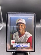 2021 Topps Chrome Platinum Anniversary Autographs Reggie Sanders #PA-RS card