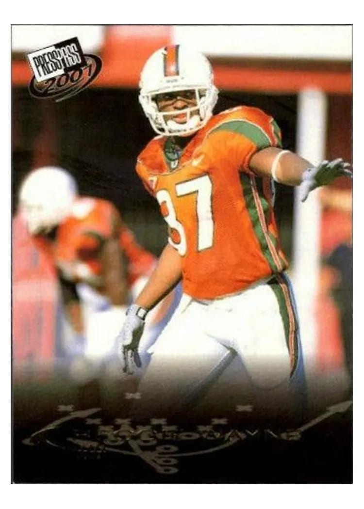 2001 Press Pass Reggie Wayne #25 card
