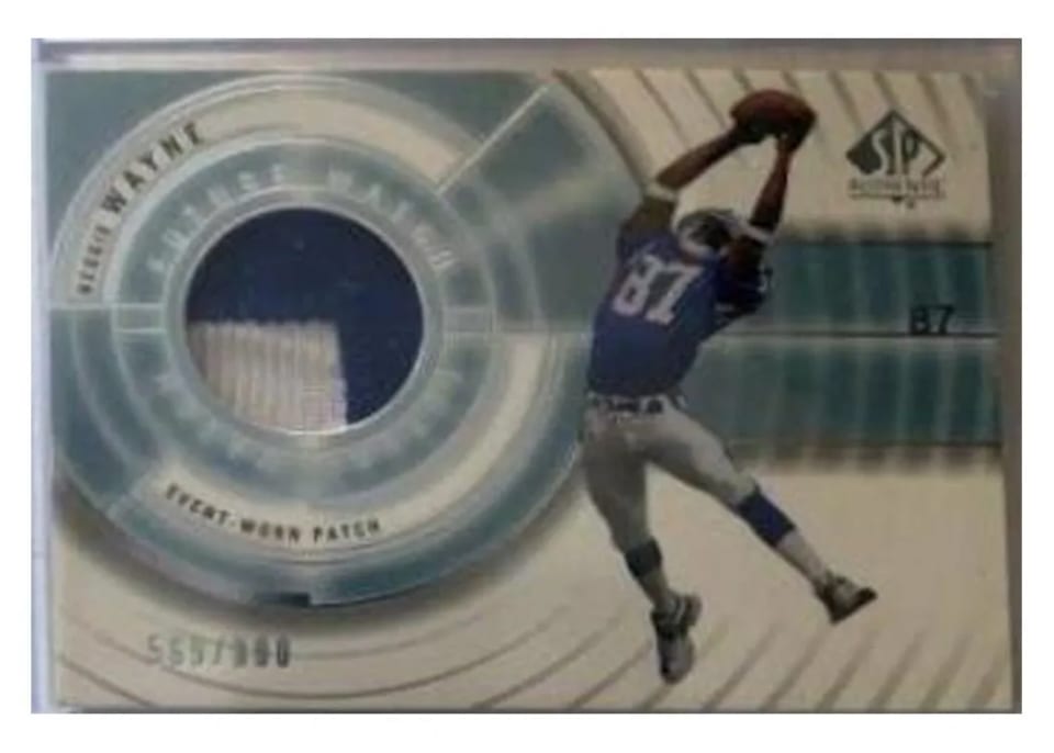 2001 SP Authentic Reggie Wayne #105 card