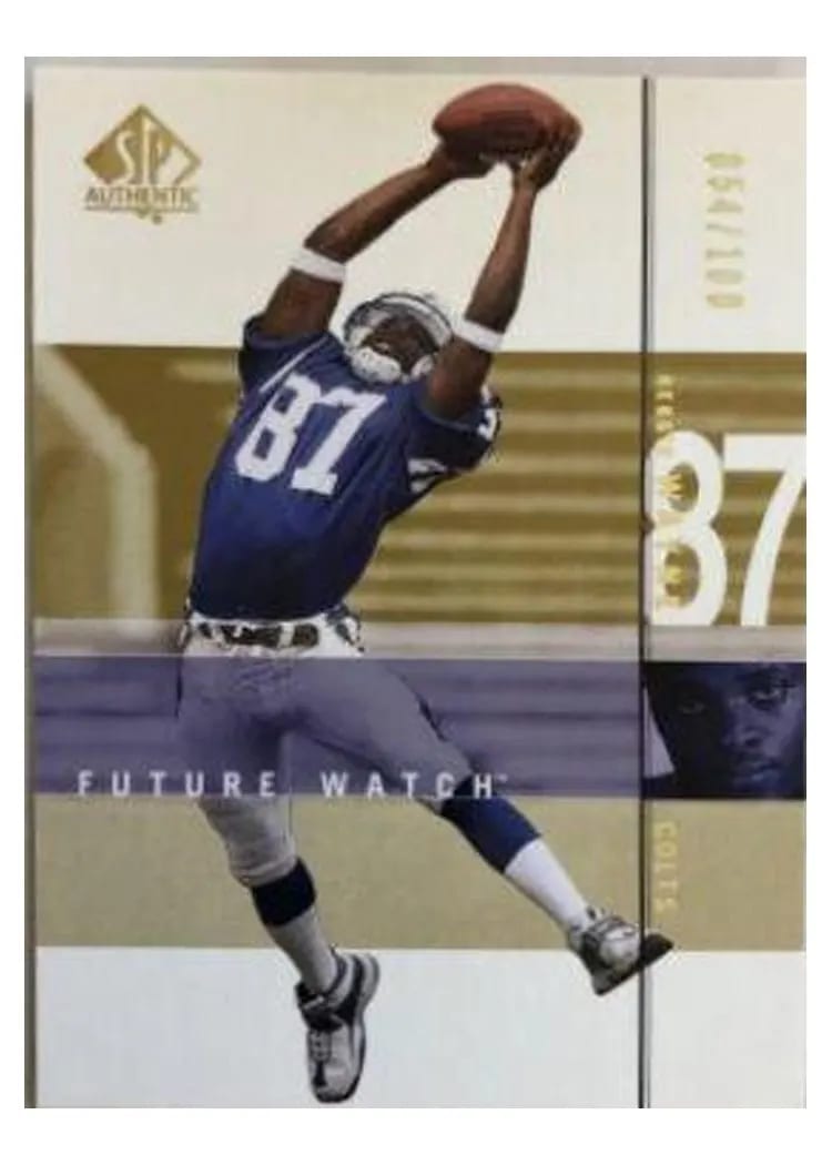 2001 SP Authentic Reggie Wayne #105 card