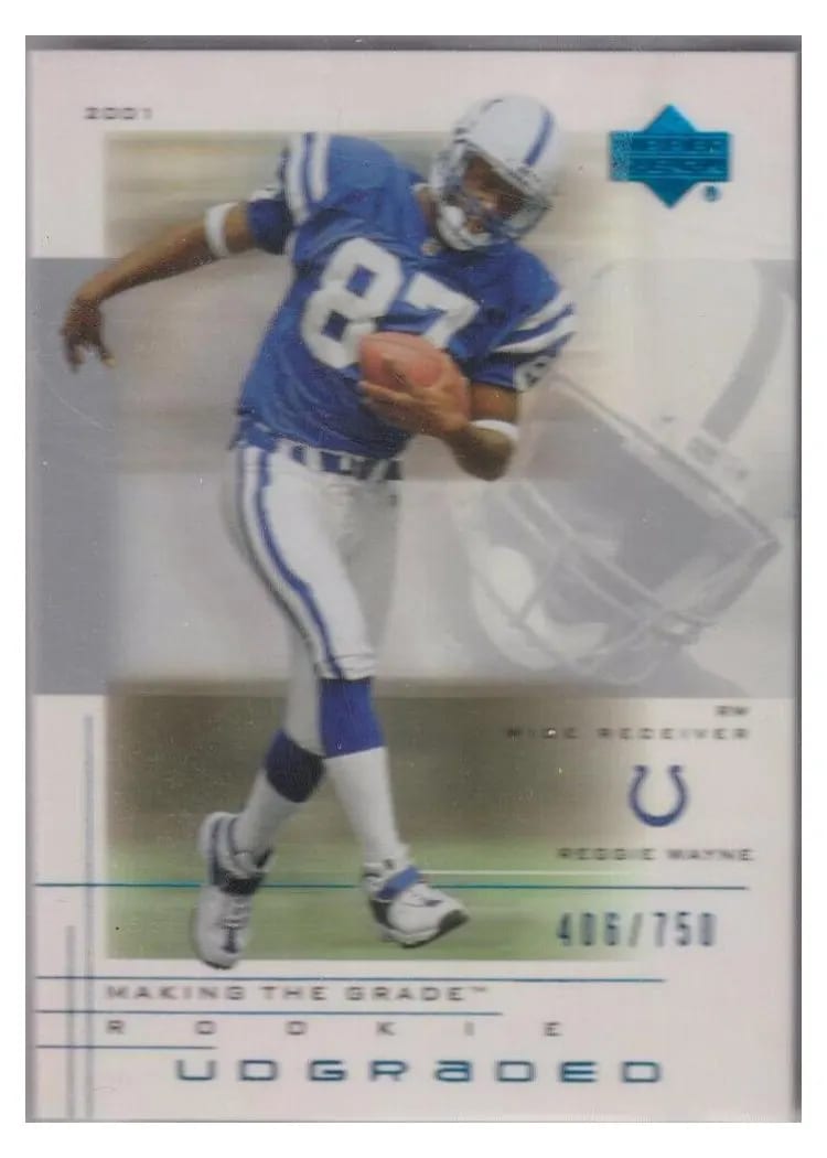 2001 Upper Deck Graded Reggie Wayne #56 card