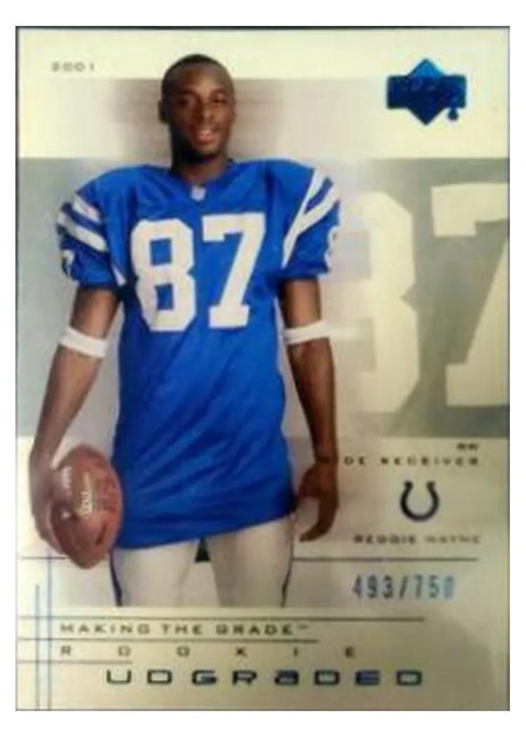 2001 Upper Deck Graded Reggie Wayne #56 card