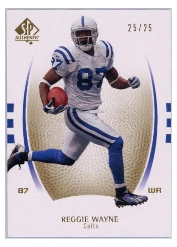 2007 SP Authentic Reggie Wayne #74 card