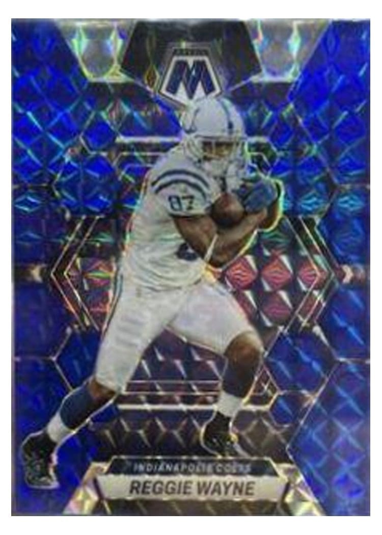2023 Panini Mosaic Base Set Reggie Wayne Blue #101 card