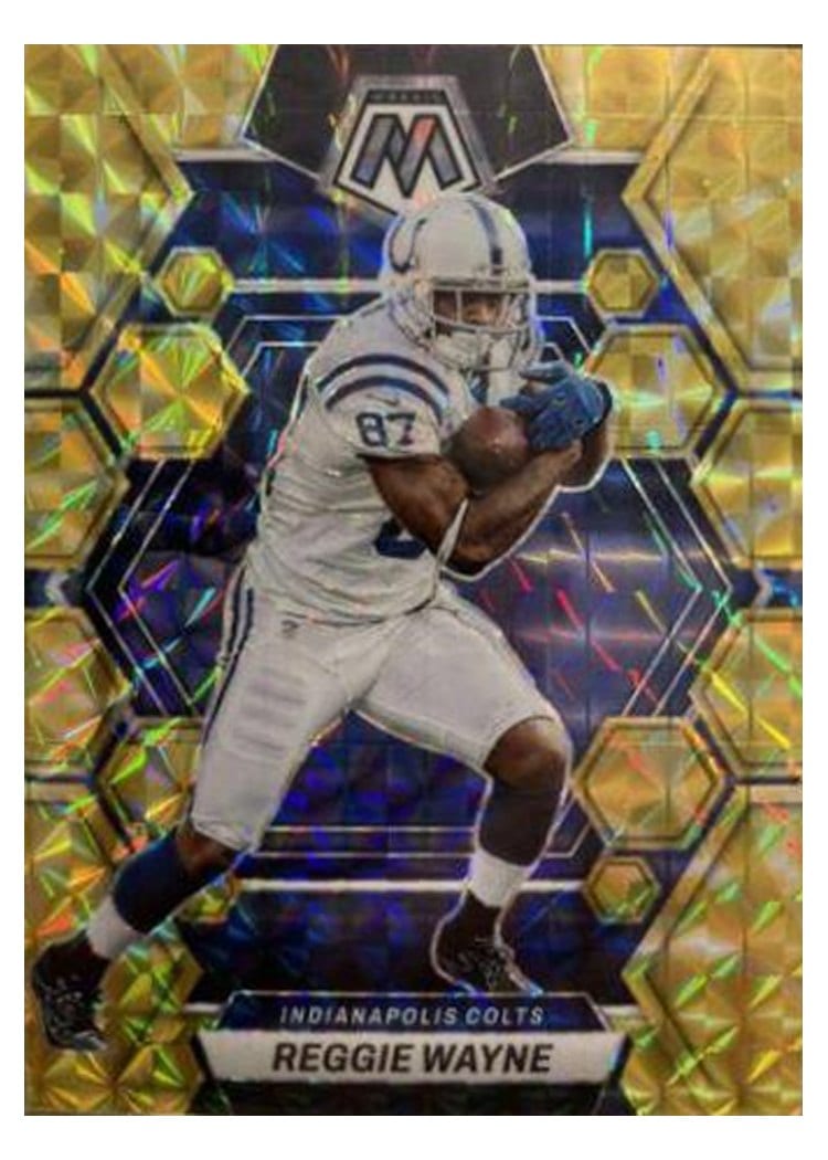 2023 Panini Mosaic Base Set Reggie Wayne Reactive Yellow #101 card