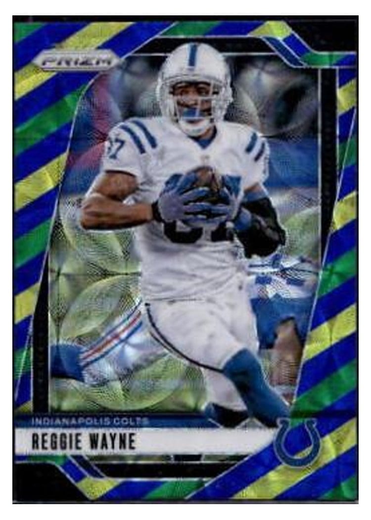 2024 Panini Prizm Base Set Reggie Wayne Choice Blue Yellow Green #128 card