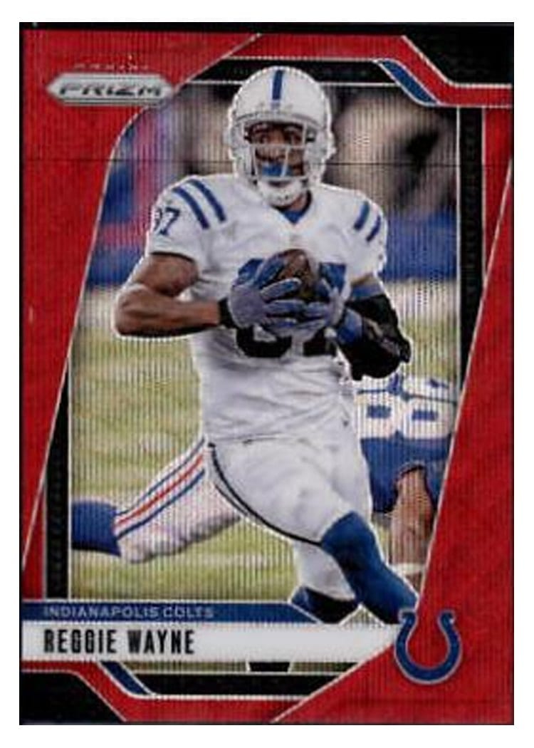 2024 Panini Prizm Base Set Reggie Wayne Red Wave #128 card