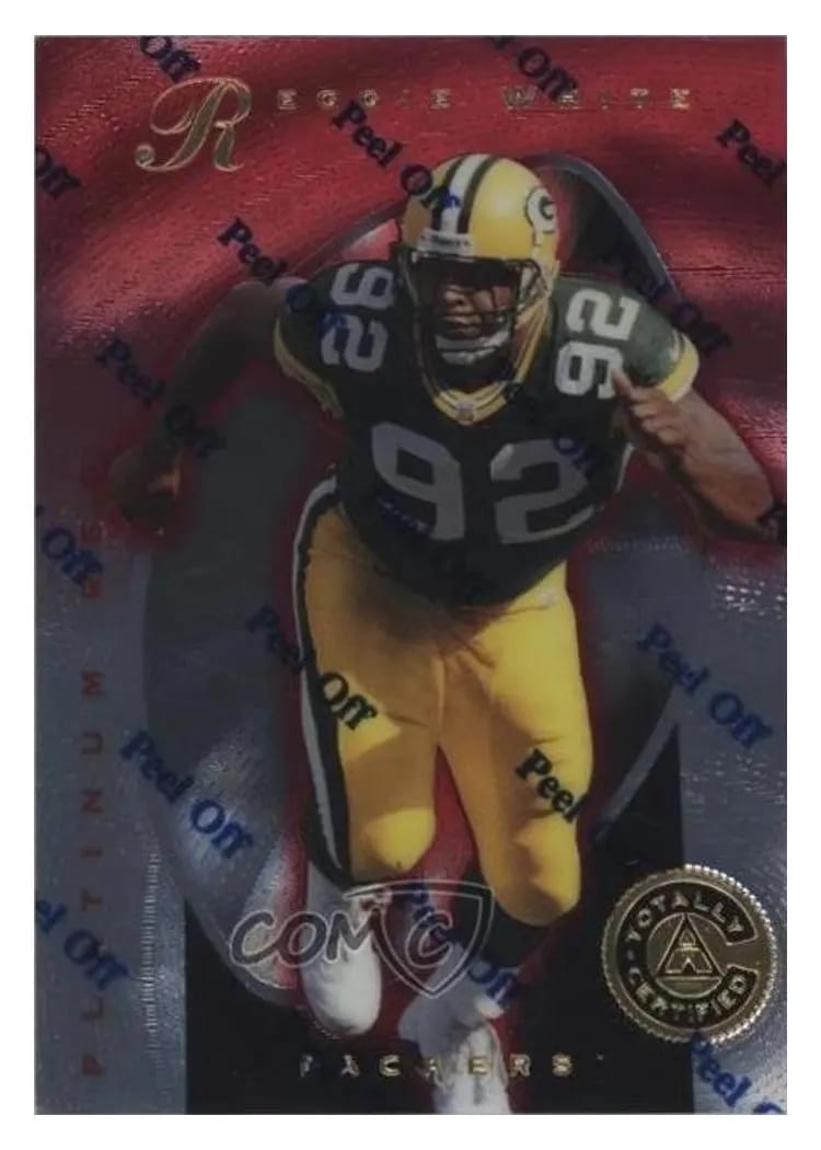 1997 Pinnacle Totally Certified Reggie White #80 card