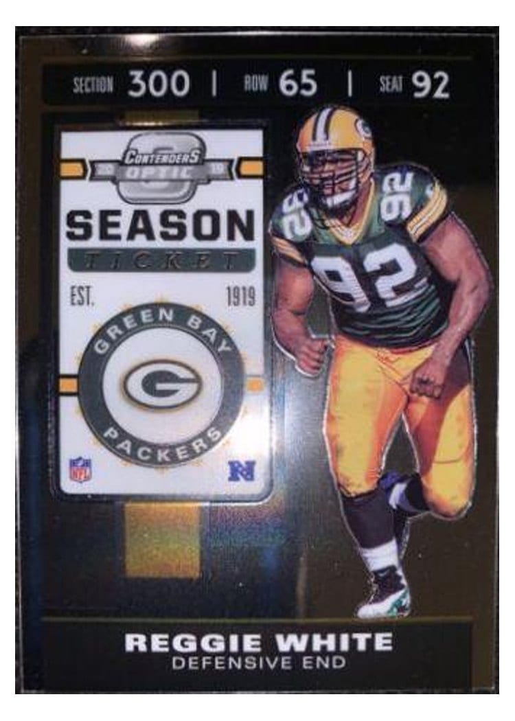 2019 Panini Contenders Optic Base Set Reggie White #2 card