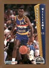 1992-93 Fleer Base Set Reggie Williams #61 card