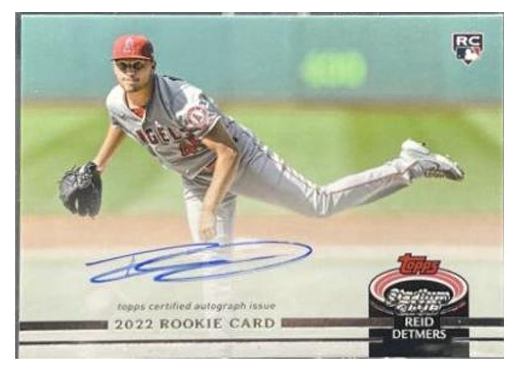2022 Stadium Club 1992 Design Autographs Reid Detmers #RDVA-RD card