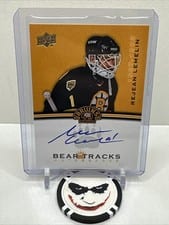 2023-24 Upper Deck Boston Bruins Centennial Bear Tracks Autographs Rejean Lemelin #BT-LE card