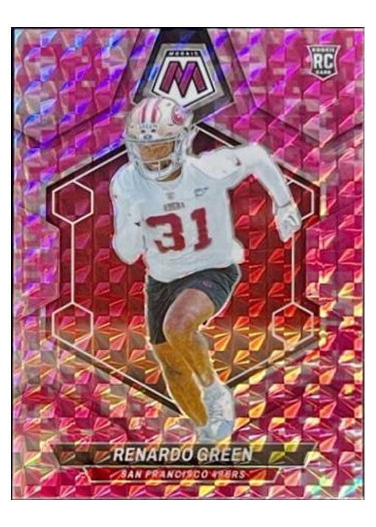 2024 Panini Mosaic Base Set Renardo Green Camo Pink #358 card