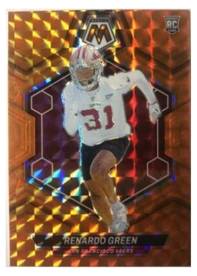 2024 Panini Mosaic Base Set Renardo Green Orange #358 card