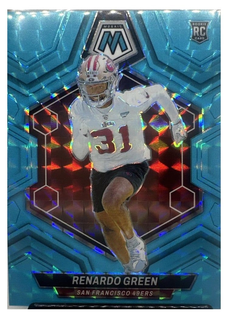 2024 Panini Mosaic Base Set Renardo Green Green Fluorescent #358 card