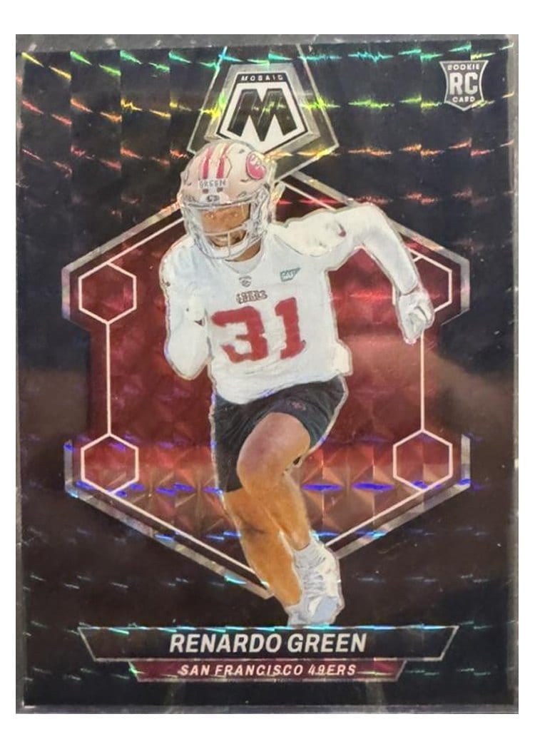 2024 Panini Mosaic Base Set Renardo Green Black #358 card