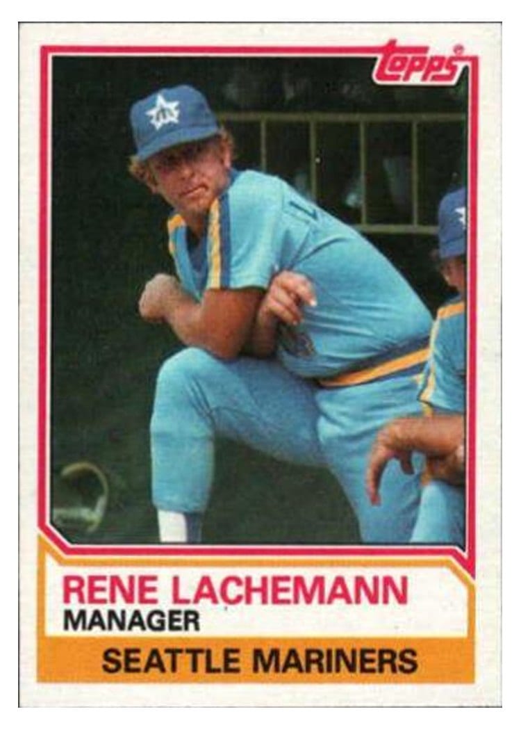 1983 Topps Rene Lachemann #336 card