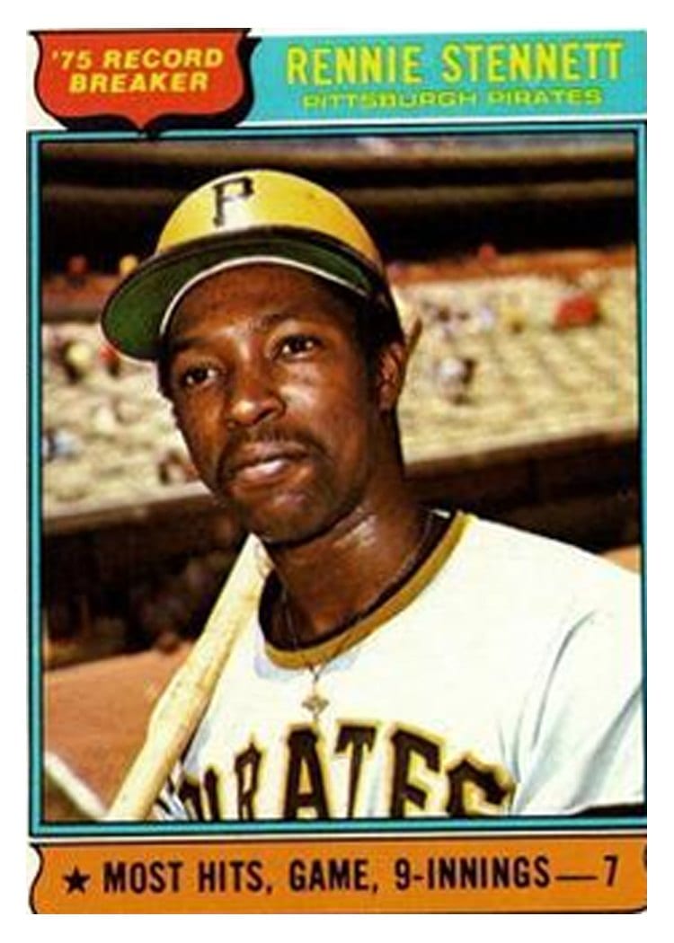 1976 Topps Rennie Stennett #6 card