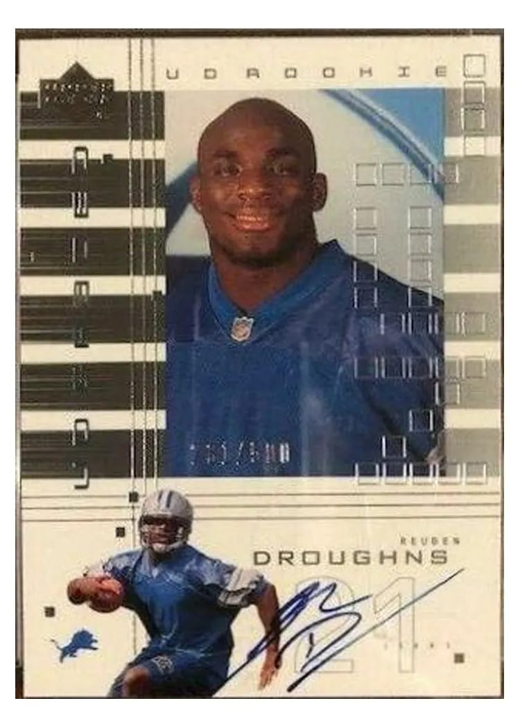 2000 Upper Deck Graded Reuben Droughns #140 card