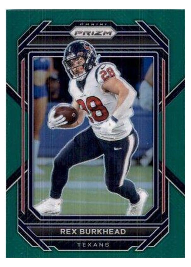 2022 Panini Prizm Base Set Rex Burkhead Green #115 card