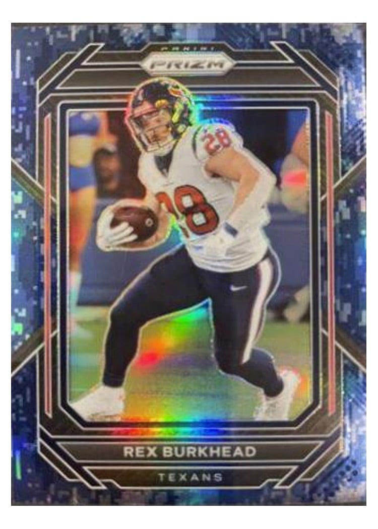 2022 Panini Prizm Base Set Rex Burkhead Navy Camo #115 card