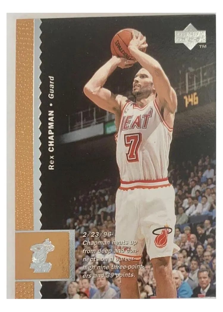 1996 Upper Deck Rex Chapman #64 card
