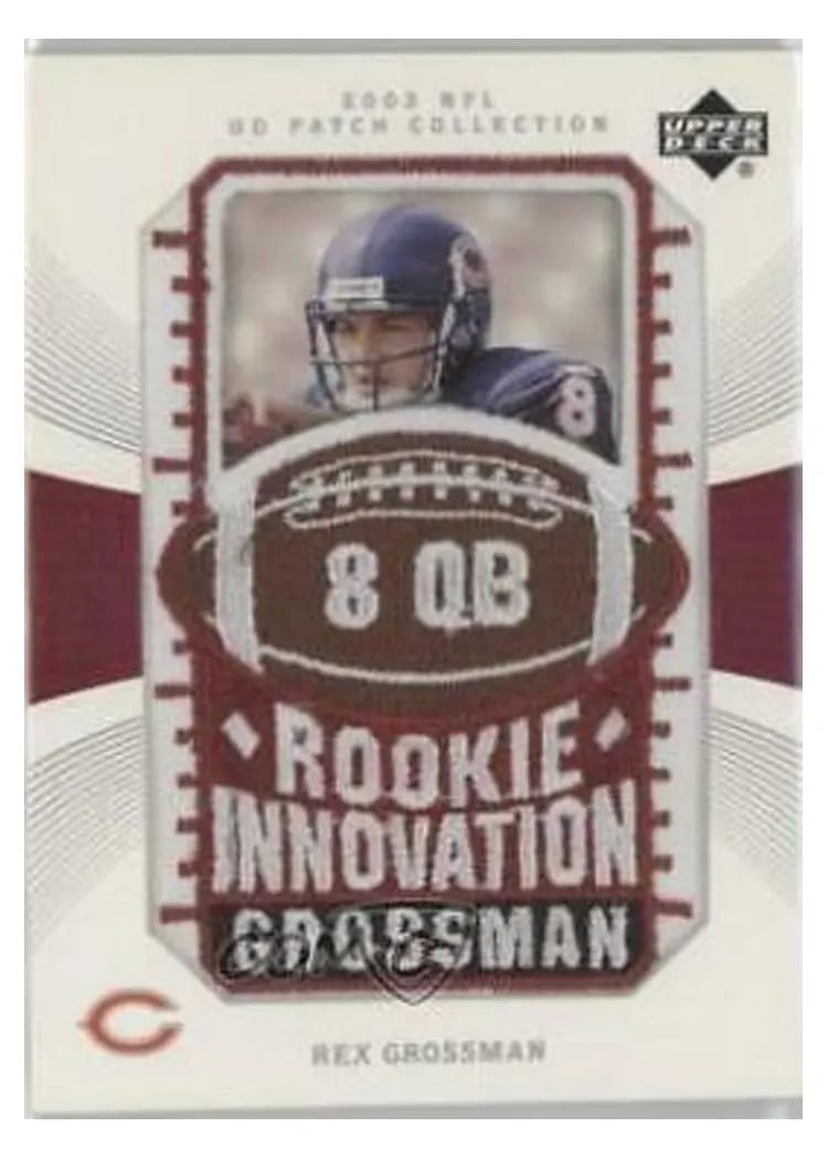 2003 Upper Deck Patch Collection Rex Grossman #130 card