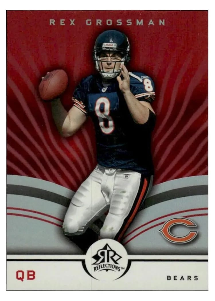 2005 Upper Deck Reflections Rex Grossman #19 card