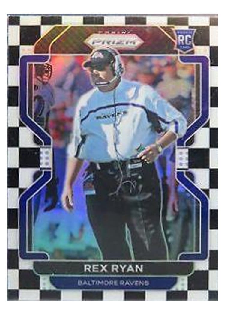 2021 Panini Prizm Base Set Rex Ryan Black and White Checker Prizm #289 card