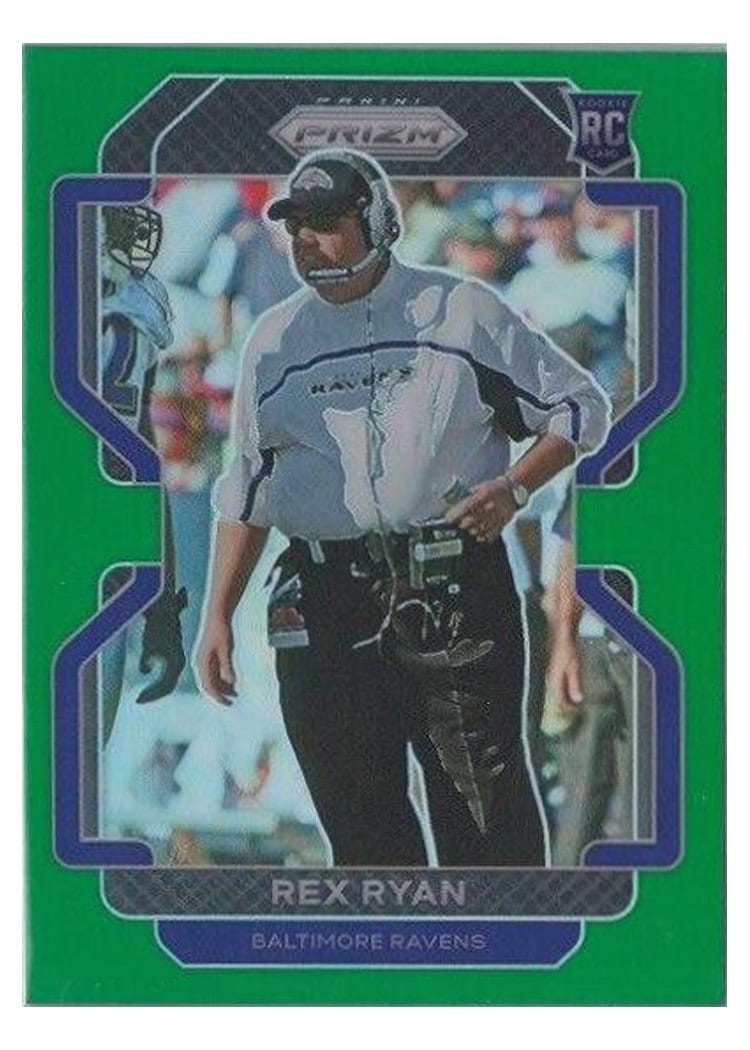 2021 Panini Prizm Base Set Rex Ryan #289 card