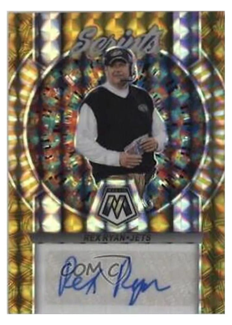 2023 Panini Mosaic Scripts Rex Ryan #S22 card