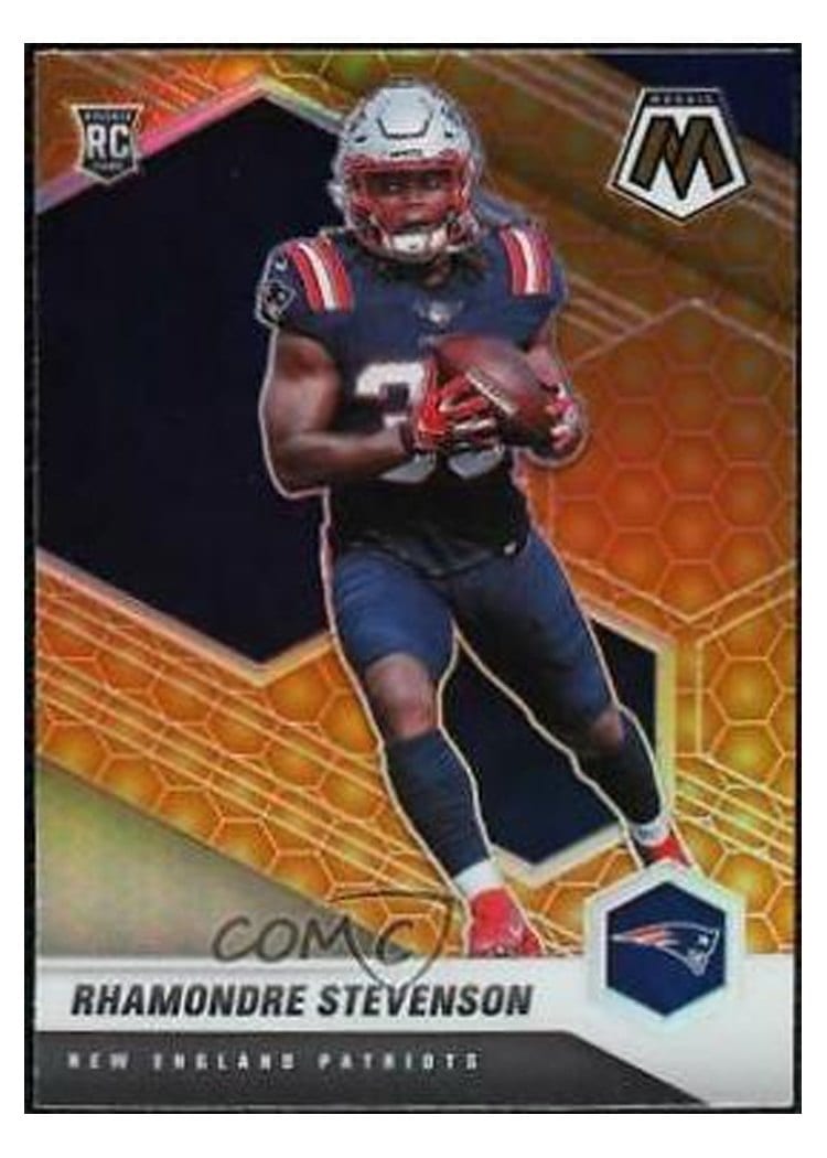 2021 Panini Mosaic Base Set Rhamondre Stevenson #337 card