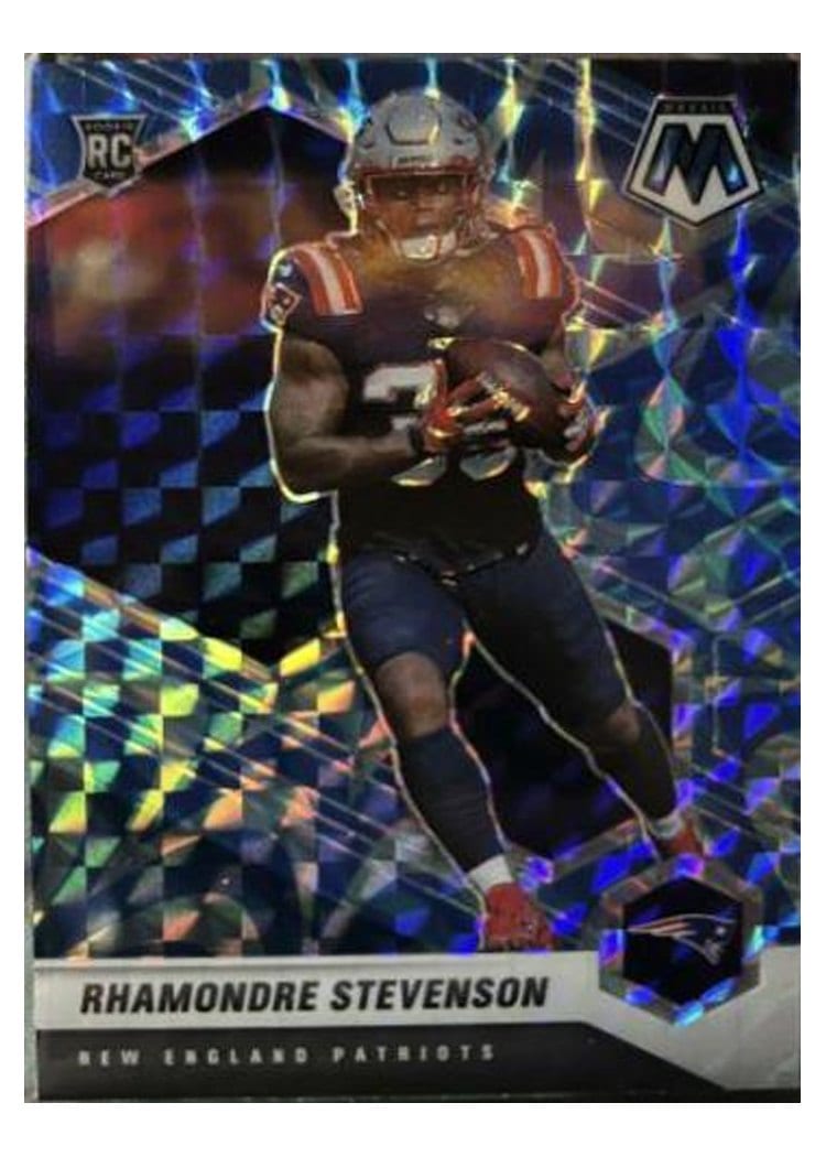 2021 Panini Mosaic Base Set Rhamondre Stevenson #337 card