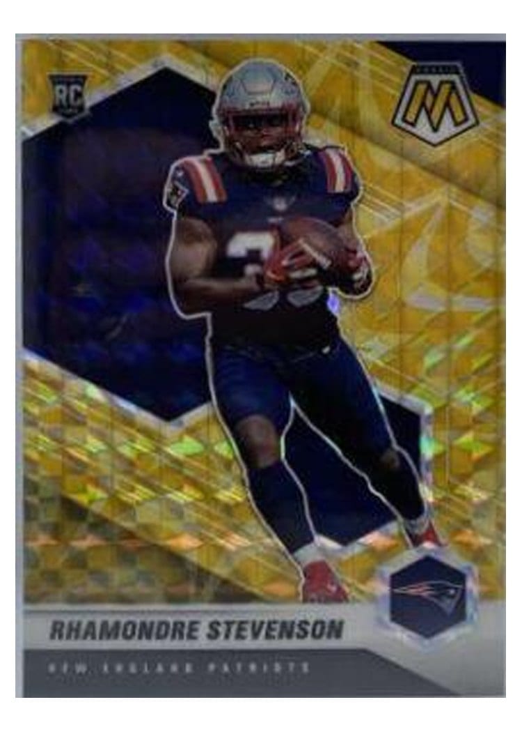 2021 Panini Mosaic Base Set Rhamondre Stevenson #337 card