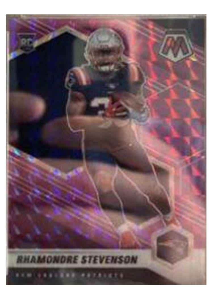 2021 Panini Mosaic Base Set Rhamondre Stevenson #337 card