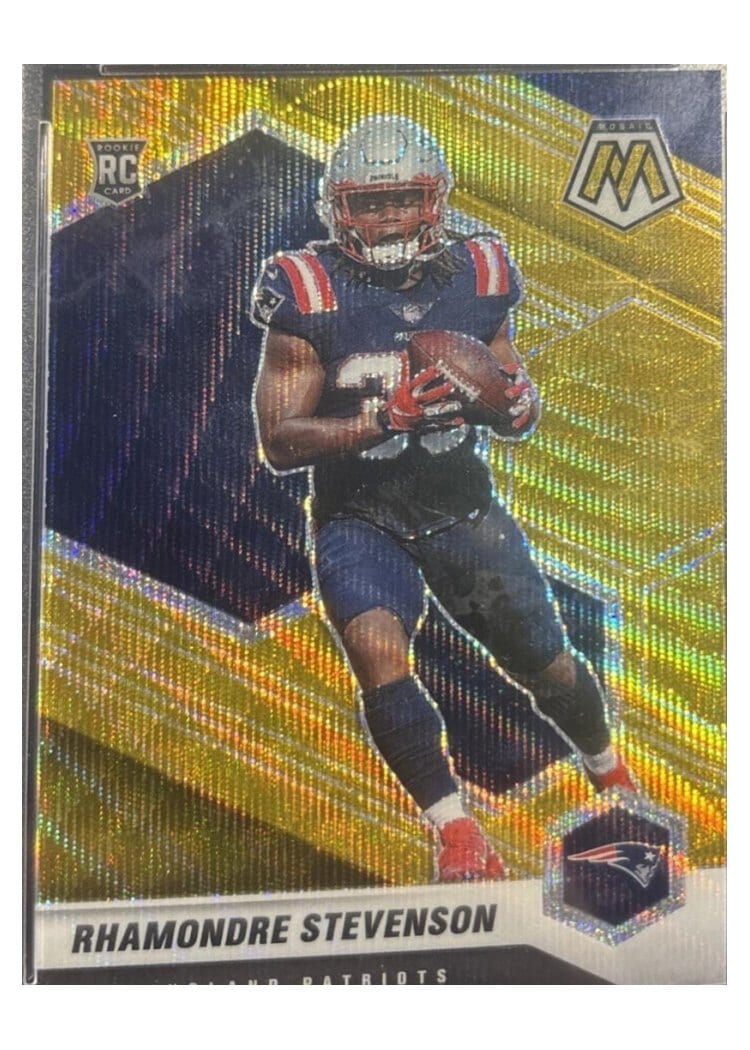2021 Panini Mosaic Base Set Rhamondre Stevenson #337 card