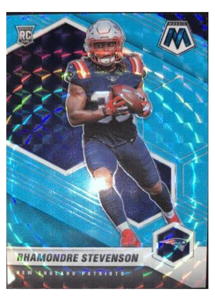 2021 Panini Mosaic Base Set Rhamondre Stevenson #337 card