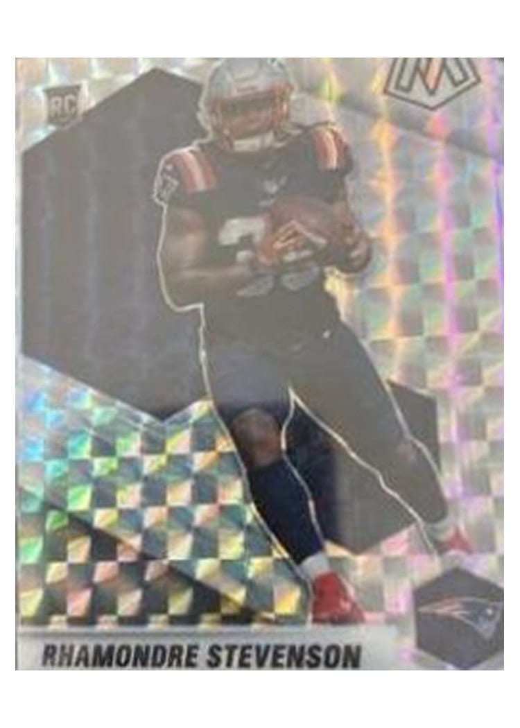 2021 Panini Mosaic Base Set Rhamondre Stevenson #337 card