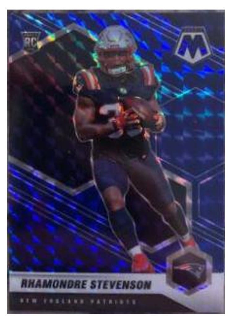 2021 Panini Mosaic Base Set Rhamondre Stevenson #337 card