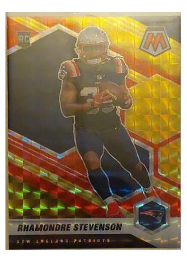 2021 Panini Mosaic Base Set Rhamondre Stevenson #337 card