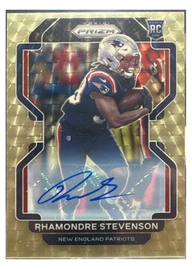 2021 Panini Prizm Base Set Rhamondre Stevenson #367 card
