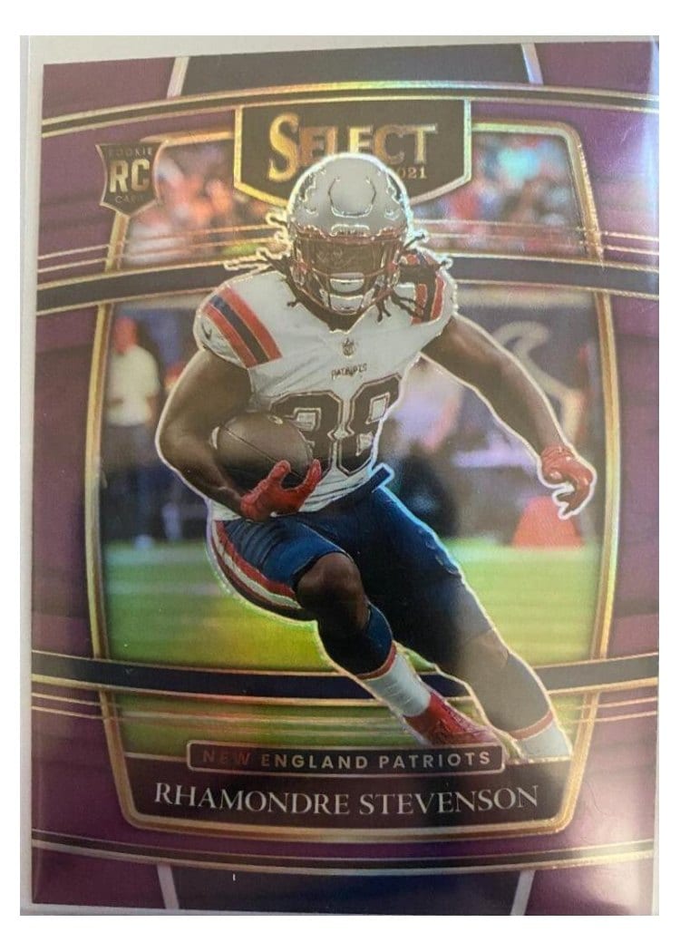 2021 Panini Select Rhamondre Stevenson #75 card